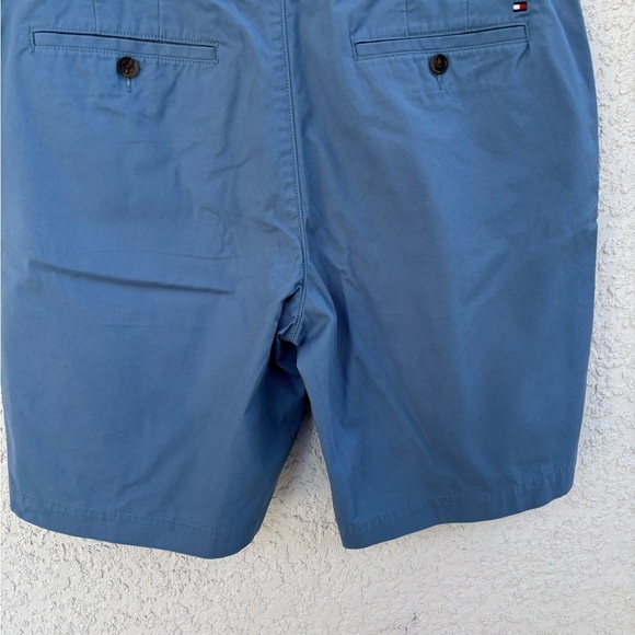 Tommy Hilfiger Blue Flat Front Shorts Lightweight Casual Wear - Picture 7 of 8
